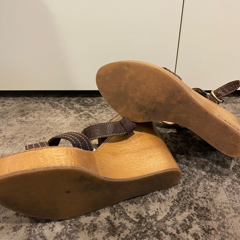 Coach Mayra Grainy Calf Sandals - Picture 4 of 5